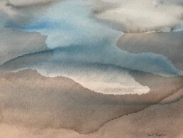 Meera Thompson, Watercolor, Abstract, Works on Paper, 2025