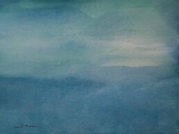 Meera Thompson, Watercolor, Abstract, Works on Paper, 2025