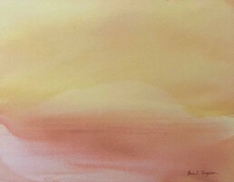 Meera Thompson, Watercolor, Abstract, Works on Paper, 2025