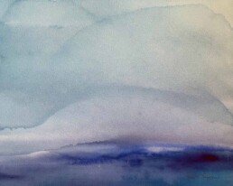 Meera Thompson, Watercolor, Abstract, Works on Paper, 2025